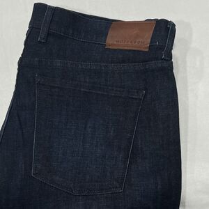 Mott And Bow Men Denim Straight Stretch Crosby Jeans Medium Dark Blue Size 38X30